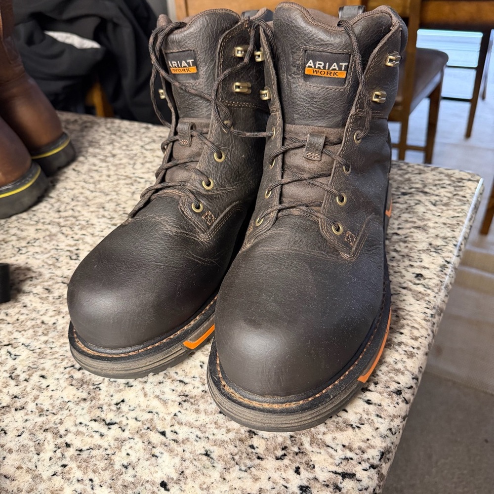 Ariat Men's Dark Brown Work Boots